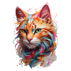 Mystic Feline - Fantasy Cat Artwork