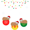 Christmas sloth