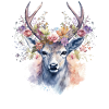 Replacement dirndl deer antlers deer