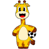 Giraffe Soccer Player Soccer