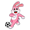 Bunny Soccer Player Soccer
