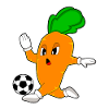 Carrot Soccer Player Soccer