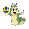 Caterpillar Handball Player Handball