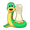 Schachfigur Bauer Schlange Schach