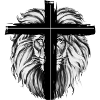Lion Cross black