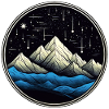 Starry Mountain Comet 01