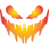 Fiery Pumpkin Face