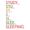 Funny college student study