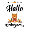 süßes Eichhörnchen Design mit Herbstmotiven