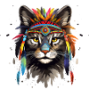 Feline Spirit's War Bonnet