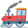 Train pour enfants rose