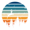 Retro deer
