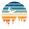 Surfen im Retro-Stil