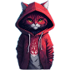 Cat with hoodie