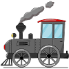 Children's train railway grey