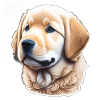 Chiot Golden Retriever mignon