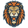 A roaring lion