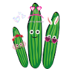 Bunny, Bunny, Cucumber,comic,Hearts, party