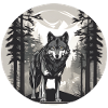 Wolf in the Woods