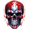Flags Skull Graphic