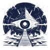 Cosmos eye - dark blue