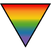 Rainbow LGBTQIA triangle LGBT lgbtqi queer