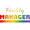 Tshirt Facility Manager rainbow