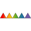 Rainbow LGBTQ triangles
