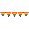 Rainbow LGBTQIA triangles