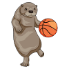 Otter Basketball Player Basketball