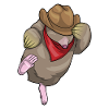 Maulwurf Cowboy Cowboyhut