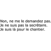 Secrétaire et chantier
