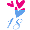18. 18 ANNI. 18° ANNIVERSARIO. COMPLEANNO 18 ANNI.