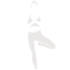 Yoga Tree Pose, white