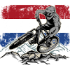 Dutch Flag Mountain Biker