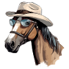 Zak das Cowboy-Pferd