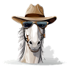 Kali das Cowboy-Pferd