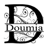 Monogram with the name Doumia