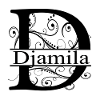 Monogram with the name Djamila