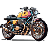 Colourful Classic Bike