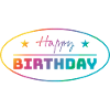 Tshirt happy birthday oval bunt