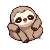 Sloth Sloth Sloth Baby Sloth Sjovt