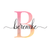B | Monogramme | Nom | BérénieAquarelle