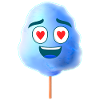 Zuckerwatte Blau