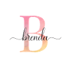 B | Monogramme | Nom | Brenda |Aquarelle