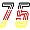 Symbole de numéro 75 Allemagne