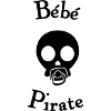 Bébé pirate noir