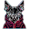 Boston Terrier Neon