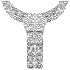 Maori Brustlogo 4 weiß