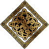 Celtic7 black background parchment